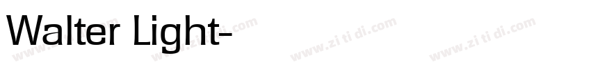 Walter Light字体转换